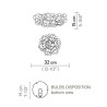 SLAMP Clizia Ceiling lamp / Wall Lamp mini