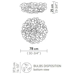SLAMP Clizia Ceiling lamp / Wall Lamp large