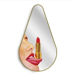 SELETTI Toiletpaper Espejo en forma de pera - tongue | Lightandshade