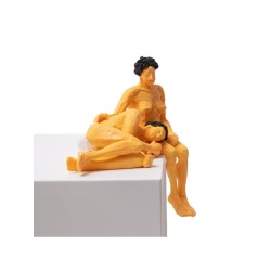SELETTI Love is a verb - jean & jean set 2 resin statuette