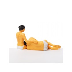 SELETTI Love is a verb - jean & jean set 2 resin statuette