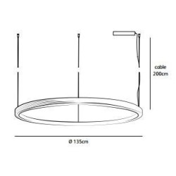 Jacco Maris Brass-O ø 135cm suspension lamp
