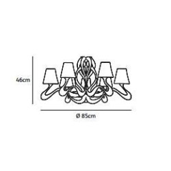 Jacco Maris ode 1647 9 light ø 85cm ceiling light