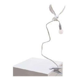 Seletti Sparrow landing with clamps tablelamp