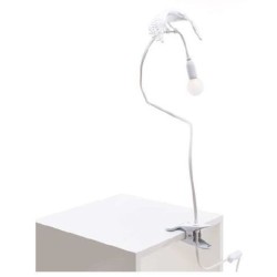 Seletti Sparrow taking off with clamps tablelamp