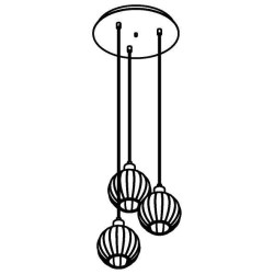 PSM Lighting Noella 4577.U.E27.SH.TR.1M PSM Lighting Noella 4577.U.E27.SH.TR.1M.TX1 Suspension lamp
