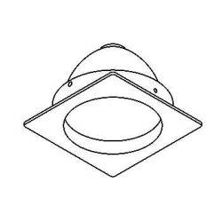 PSM Lighting Square Click System Cassula.Cdmtm Recessed Spot