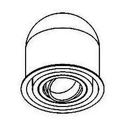 PSM Lighting Olivia Mini 1840.Disco Recessed Spot