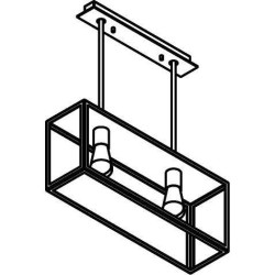 PSM Lighting Tavolo 5103.2.Sc Suspension Lamp