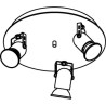 PSM Lighting Victor 3224 Ceiling Lamp