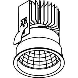 PSM Lighting Ø80 Bomba Xtm 1764.Ip20.S2 Recessed Spot
