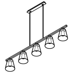 PSM Lighting Shake 5585.E27 Suspension Lamp