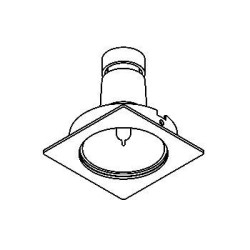 PSM Lighting Square Click System Casaltoes63 Recessed Spot