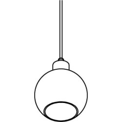PSM Lighting Moby Sh 4976.A.E27.Sh Suspension Lamp