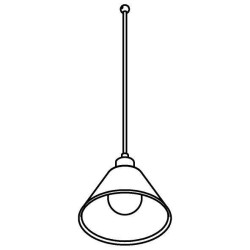 PSM Lighting Iconic 4601.J.E27.SH Suspension lamp