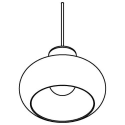 PSM Lighting Evita 4038.R.E27 Suspension Lamp