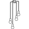 PSM Lighting Cleo 1513 Suspension Lamp
