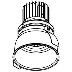 PSM Lighting Ø80 Luxor Xtm.1300.10016.S2 Recessed Spot