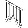 PSM Lighting Maestro 5067.9 Suspension Lamp