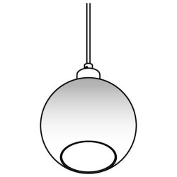 PSM Lighting Moby Sh 4951.B.E27.Sh Suspension Lamp