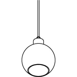 PSM Lighting Moby Sh 5082.A.E27.Sh Suspension Lamp