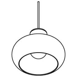 PSM Lighting Evita 4106.S.E27.TR.13 PSM Lighting Evita 4106.S.E27.TR.13.TX33 Suspension lamp