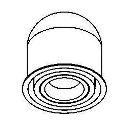 PSM Lighting Olivia Mini 1840.Yoko Recessed Spot