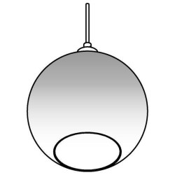 PSM Lighting Moby Sh 4953.C.E27.SH.SGD Suspension lamp
