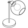 PSM Lighting Moby Sh 1620.Sh.B.300 Table Lamp
