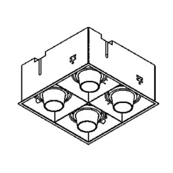 PSM Lighting Spinner X 1889.Es50 Recessed Spot