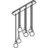 PSM Lighting Maestro 5067.7 Suspension Lamp