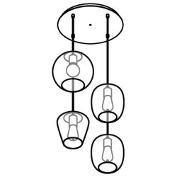 PSM Lighting Moby 5154.4.E27 Suspension Lamp
