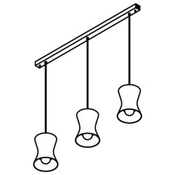 PSM Lighting Clara 3416.3 Suspension Lamp
