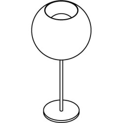 PSM Lighting Moby Sh 1467.SH.C.300 Table lamp