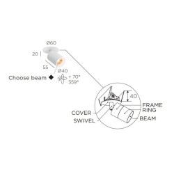 Trizo21 Audette in C ceiling lamp