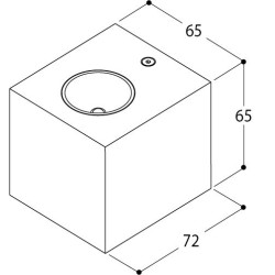 TAL BLOX UP/DOWN MAINS DIMM wall lamp