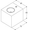 TAL BLOX UP/DOWN MAINS DIMM wall lamp
