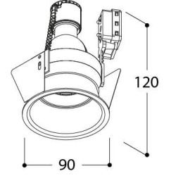 TAL CEDRUS GU10 LEAF recessed spot