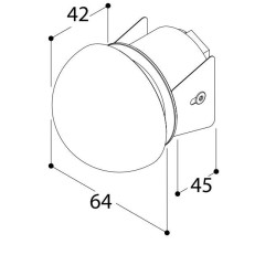 TAL CHROMOS wall lamp