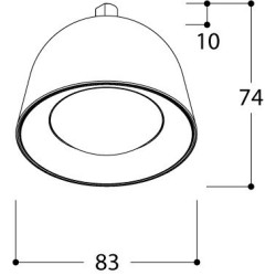 TAL CONE JUNIOR SURFACE MOUNTED M10 ceiling lamp