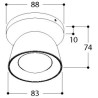 TAL CONE JUNIOR SURFACE MOUNTED WC ceiling lamp