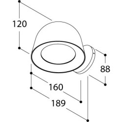 TAL CONE WALL SURFACE CI MAINS DIMM wall lamp