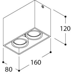 TAL DJANGO 2 ORIENTABLE GU10 ceiling lamp