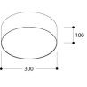 TAL FABIAN SM LED 300 DIMMABLE ceiling lamp