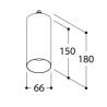 TAL FUNNEL ELBOW 150 CI M10 MAINS DIMM ceiling lamp