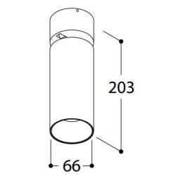 TAL FUNNEL ELBOW 150 GU10 ceiling lamp