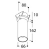 TAL FUNNEL ELBOW 150 RECESSED LEAF CI MAINS DIMM ceiling lamp
