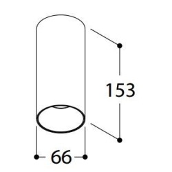 TAL FUNNEL ON 150 CI MAINS DIMM ceiling lamp