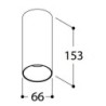 TAL FUNNEL ON 150 CI MAINS DIMM ceiling lamp