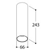 TAL FUNNEL ON 240 CI MAINS DIMM ceiling lamp